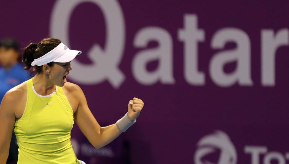 Muguruza Tomljanovic WTA Doha 2020