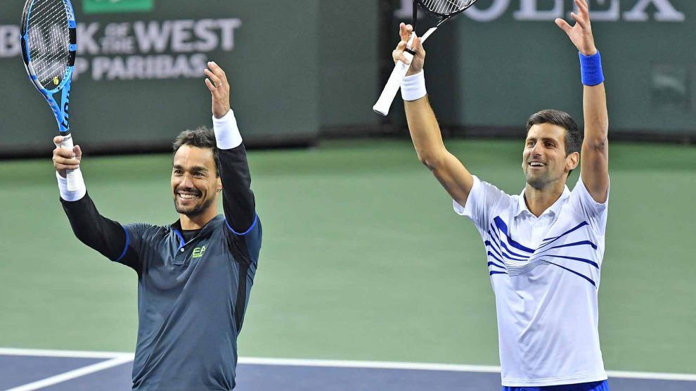 Djokovic Fognini instagram directo