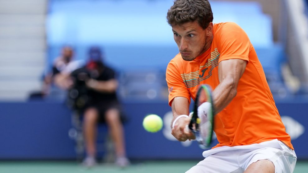 Carreño Djokovic pelotazo