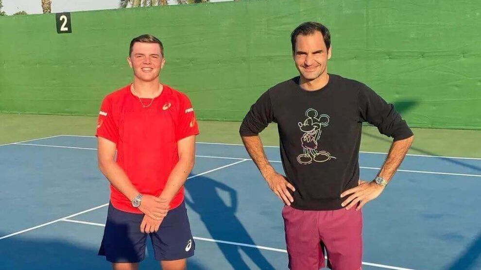 federer entrenamientos dubai 2021 