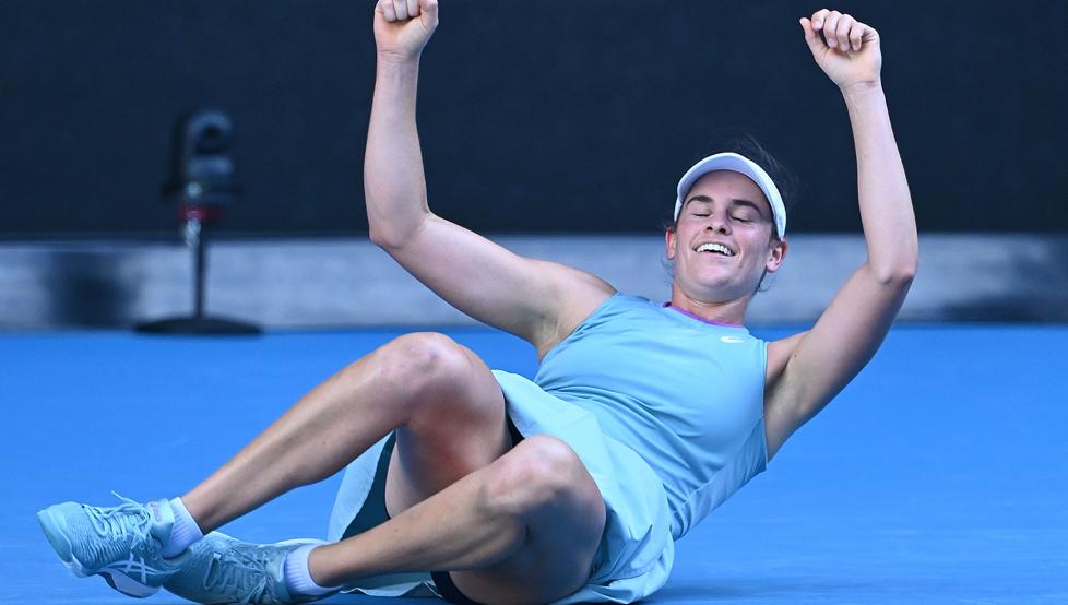 Brady eufórica tras alcanzar su primera final de Grand Slam