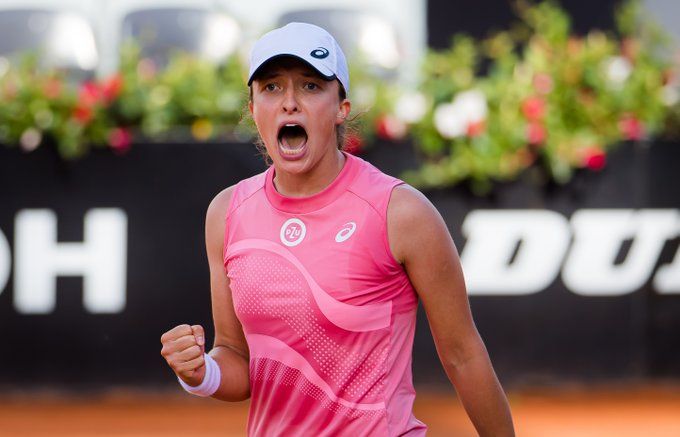 swiatek pliskova roma 2021