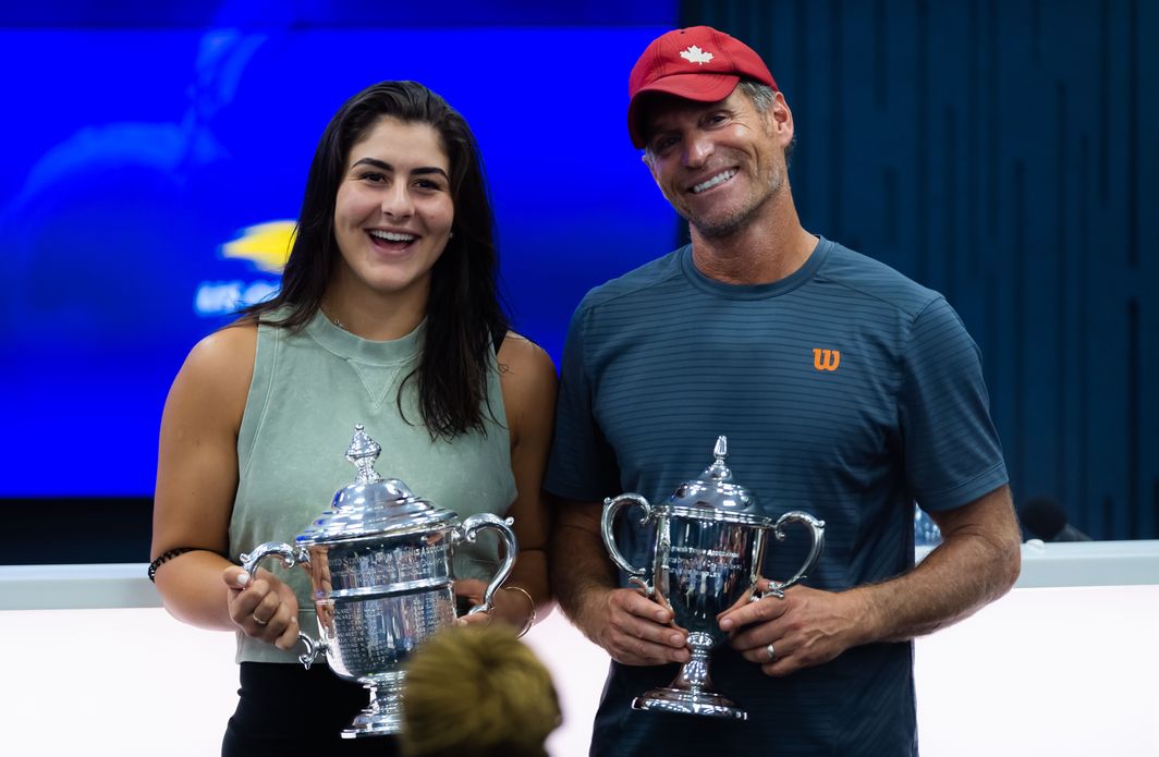 Andreescu rompe con su entrenador, Sylvain Bruneau
