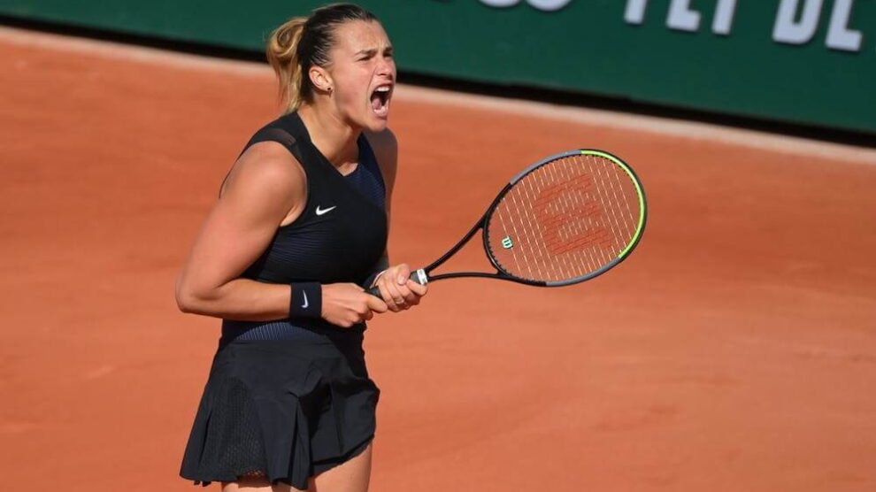 Sabalenka Sasnovich Roland Garros
