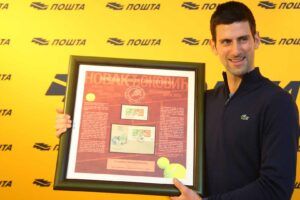 Djokovic sellos postales Serbia
