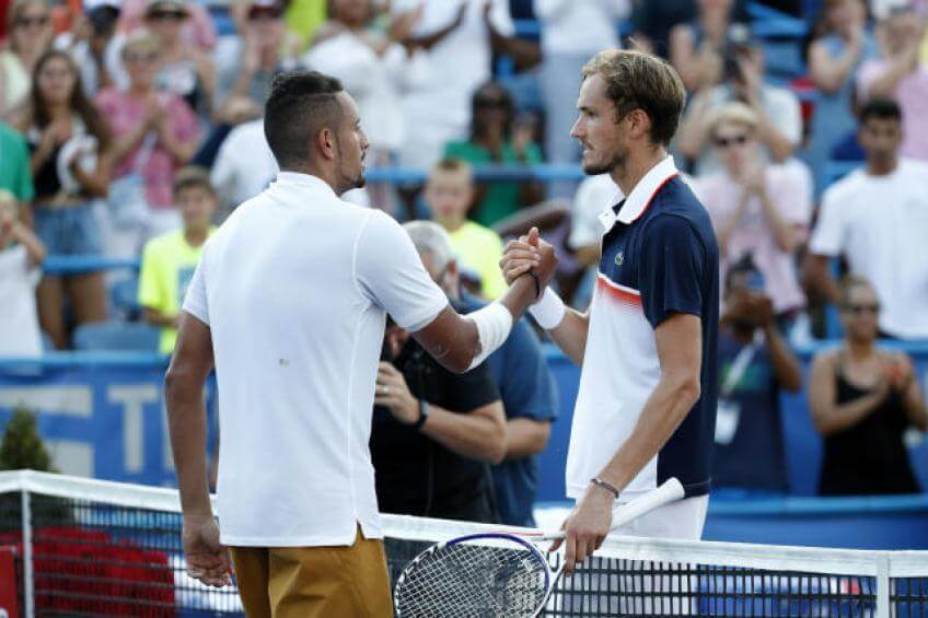 Kyrgios Medvedev partidos emocionan