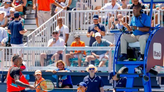 Confirmada la multa para Kyrgios en el Miami Open