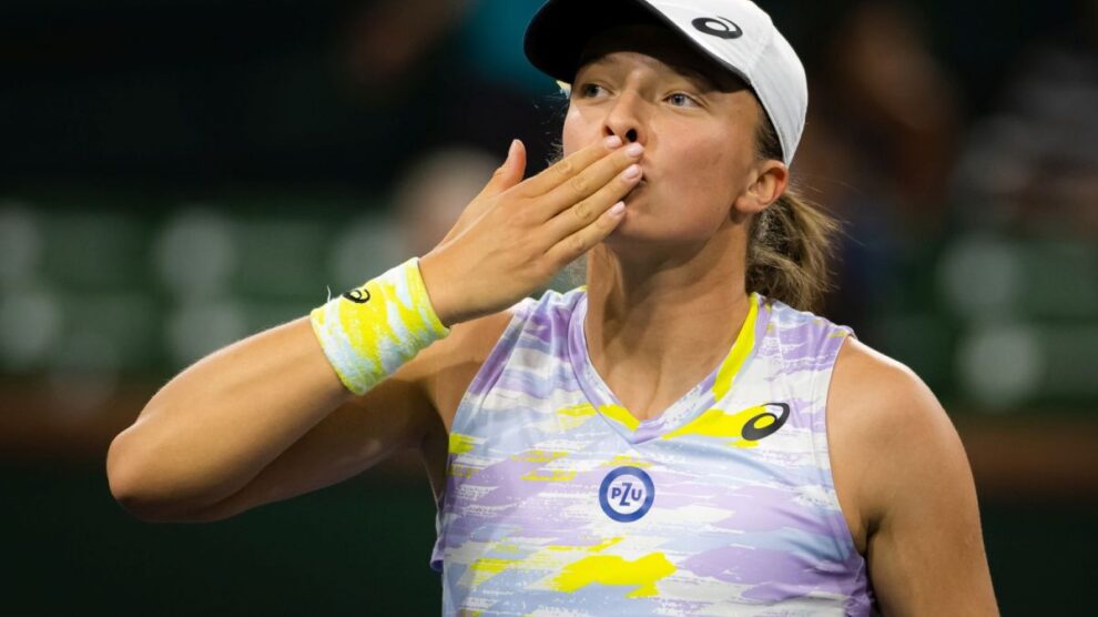 Swiatek Halep Indian Wells