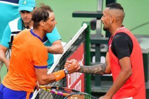 Nadal Kyrgios gran actitud