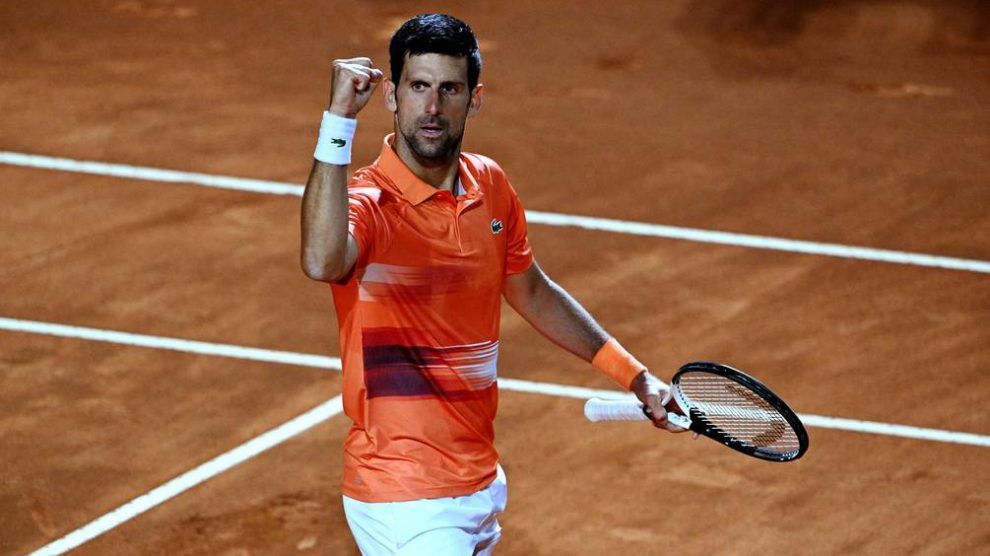 Djokovic jugando bien Aliassime