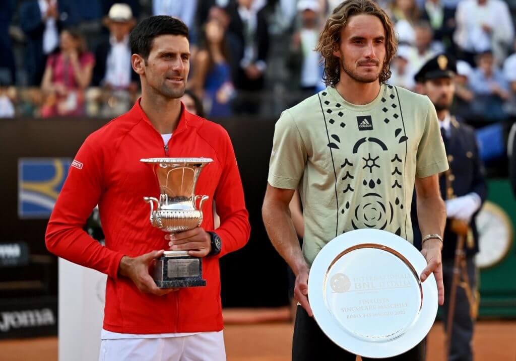 Tsitsipas djokovic más profesionales