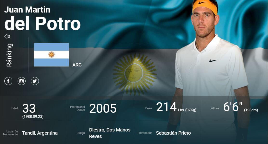 Juan Martin Del Potro sale fuera del ranking ATP