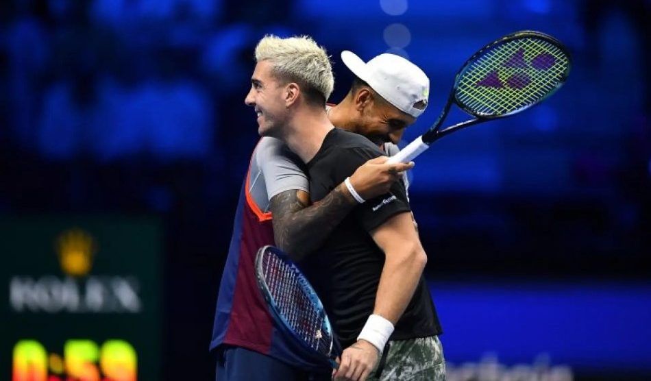 Kokkinakis y Kyrgios celebran su gran victoria en Turín. | Foto: ATP