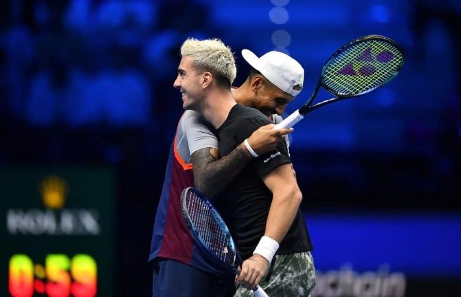 Kokkinakis y Kyrgios celebran su gran victoria en Turín. | Foto: ATP