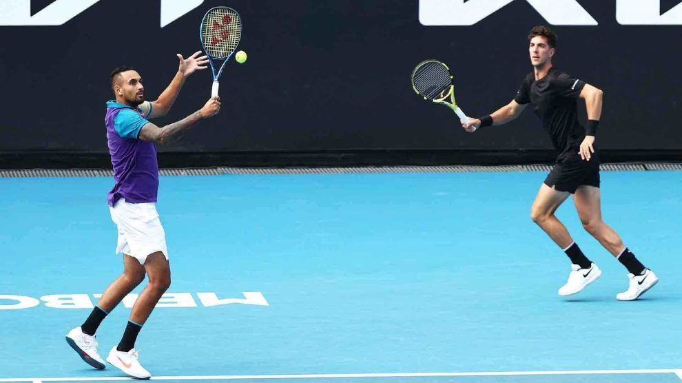 Kyrgios perder tiempo entrenando
