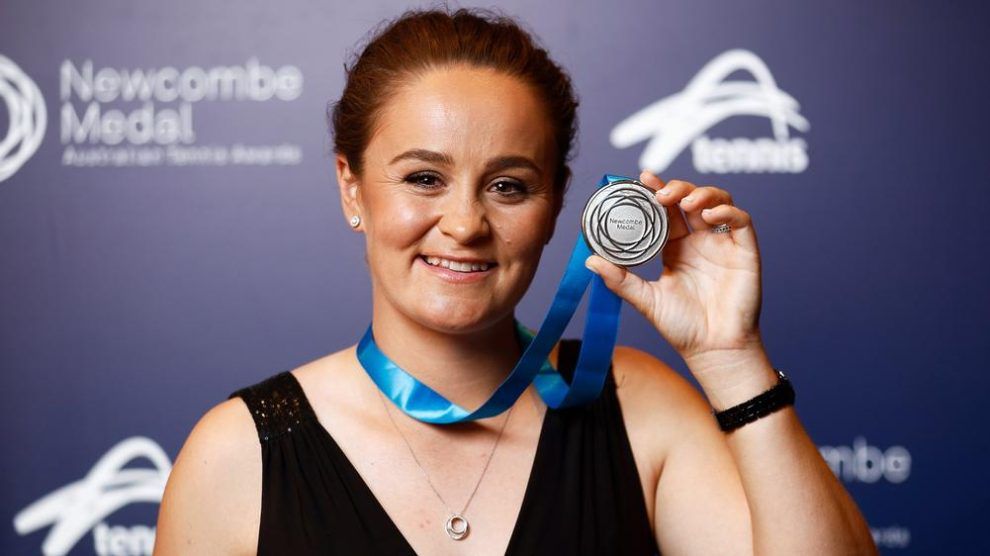 Barty medalla Newcombe Australia