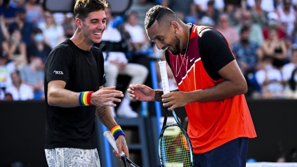 Kokkinakis Kyrgios pareja favorita