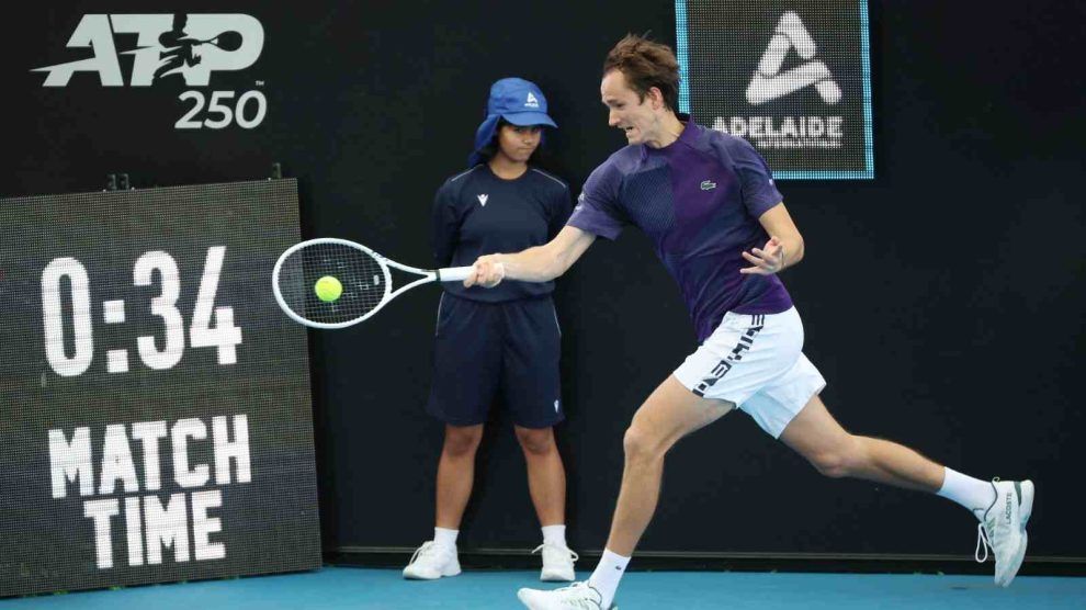 televisión horario atp adelaida djokovic medvedev