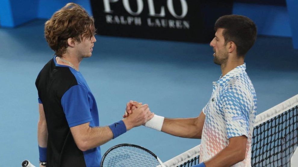 Rublev Djokovic realmente bien