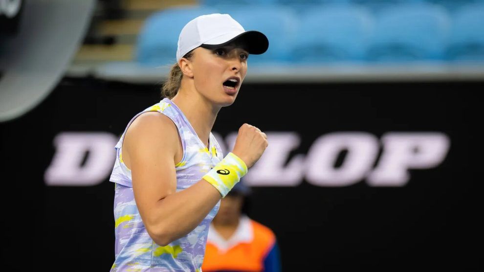 Swiatek sale como favorita en el Australian Open 2023. | Foto: WTA