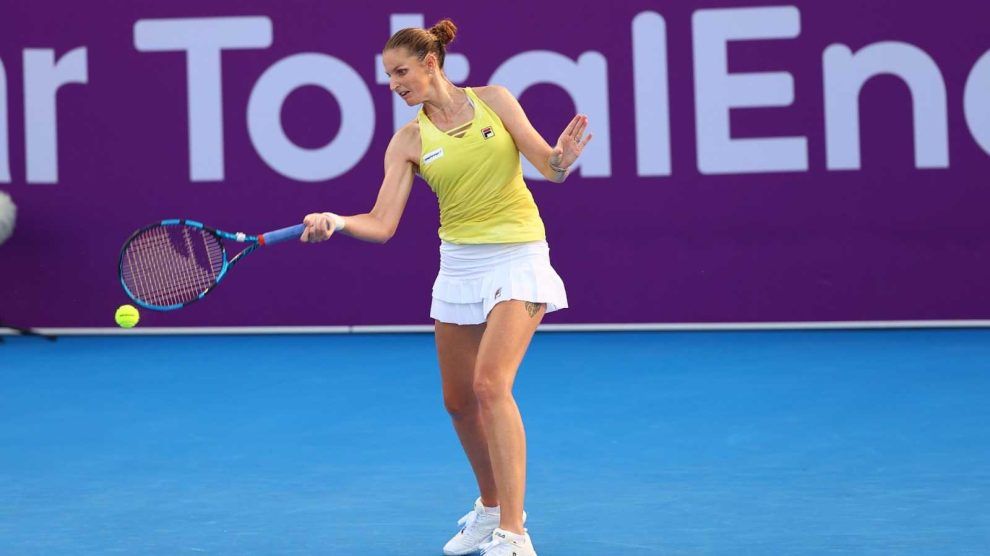 Pliskova Sakkari WTA Dubai