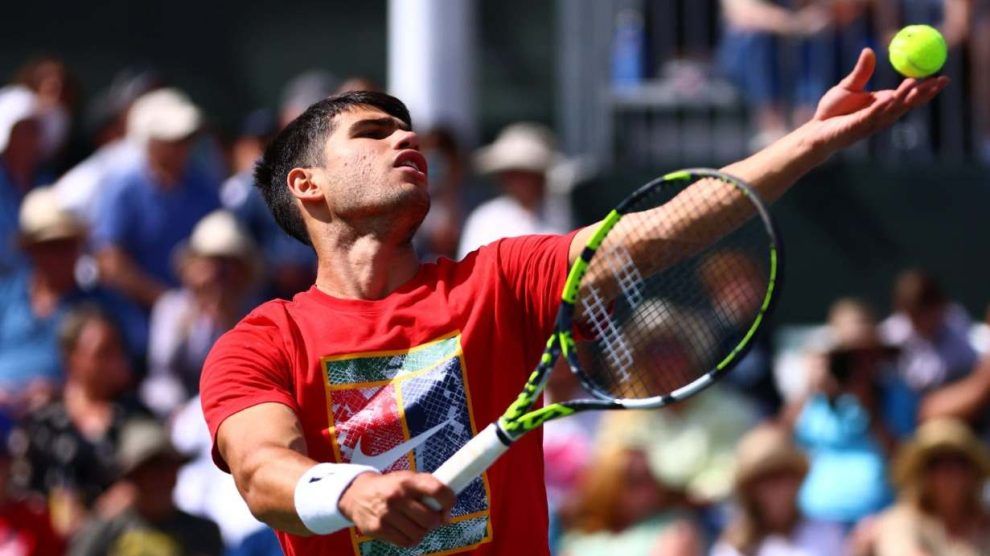 televisión horario atp indian wells alcaraz kokkinakis