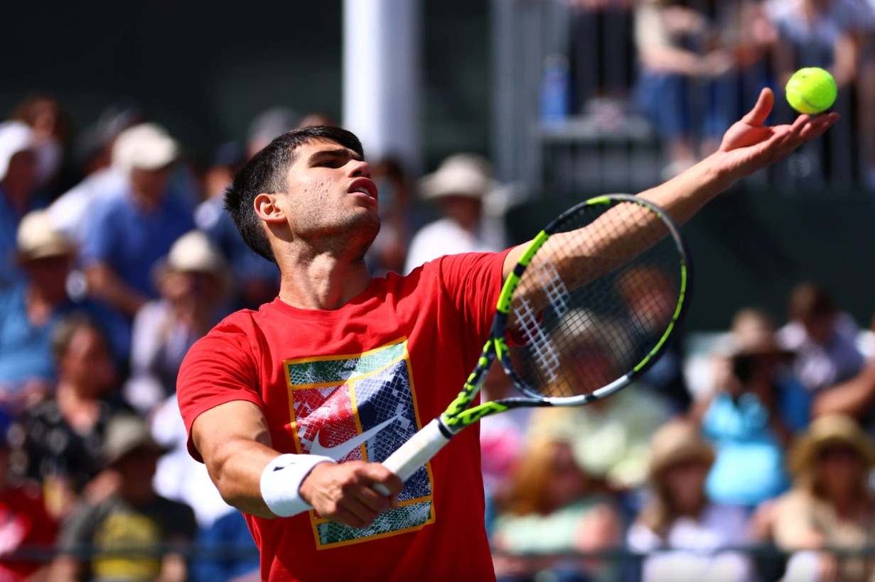 televisión horario atp indian wells alcaraz kokkinakis