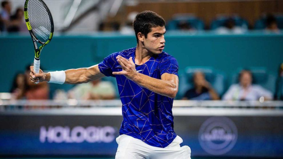 televisión horario atp indian wells alcaraz medvedev