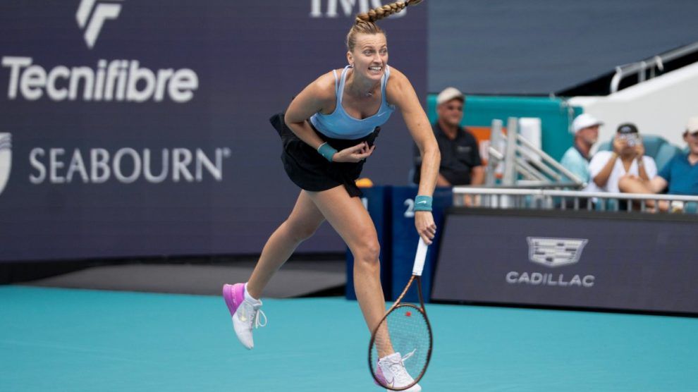 Kvitova Cirstea WTA Miami