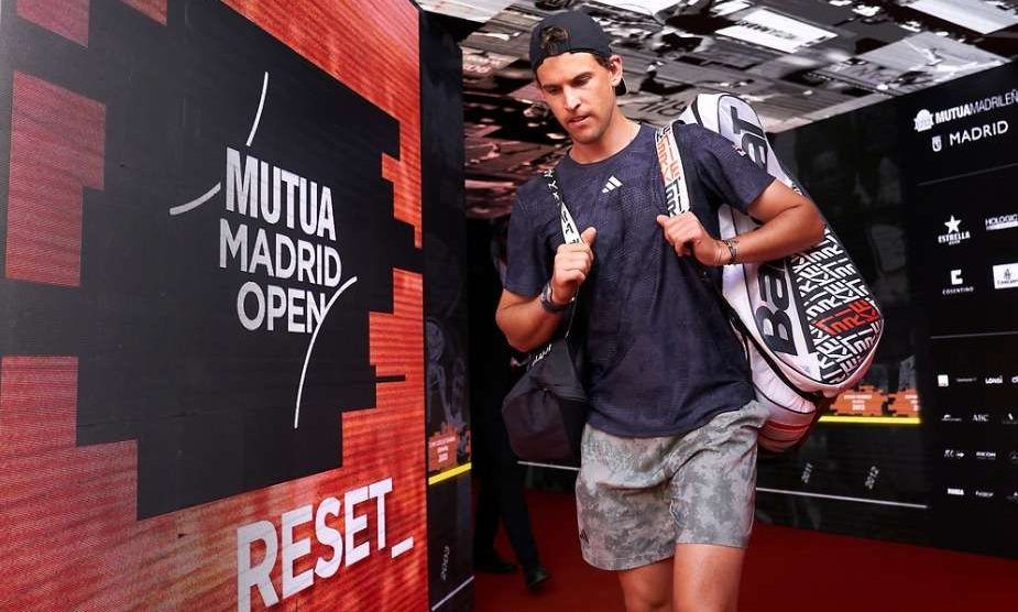 televisión horario mutua madrid open thiem tsitsipas