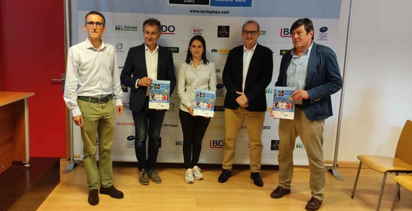 Presentación por todo lo alto del Torneo Tenis Playa Luanco 2023