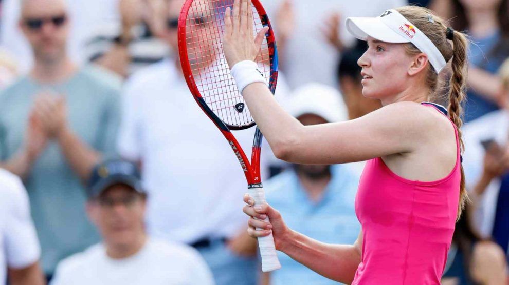 Rybakina mala suerte parar momento
