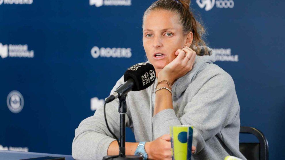 Pliskova último partido lesionada tres sets