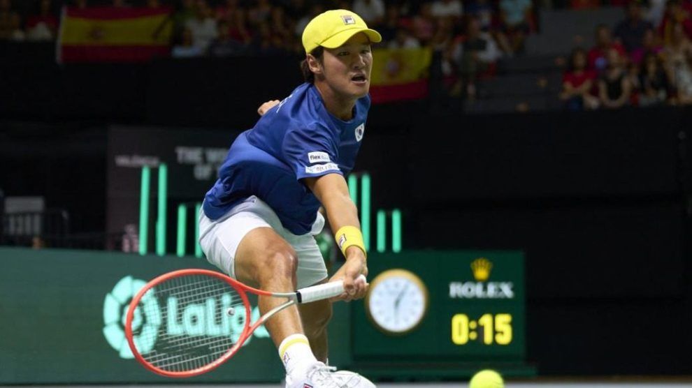 equipo corea fase grupos copa davis 2023