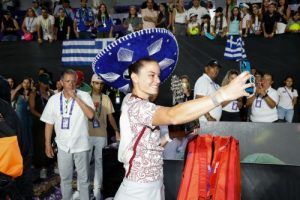 Sakkari Wozniacki exhibición México