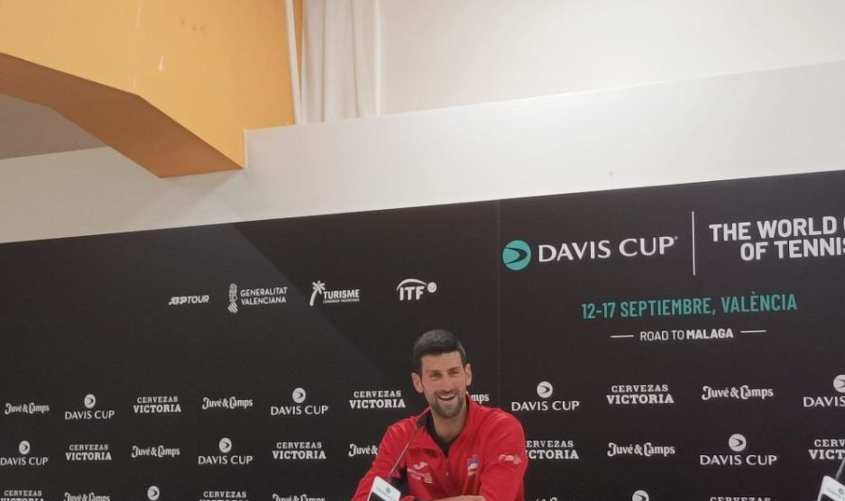 Djokovic disfrutando pelear país