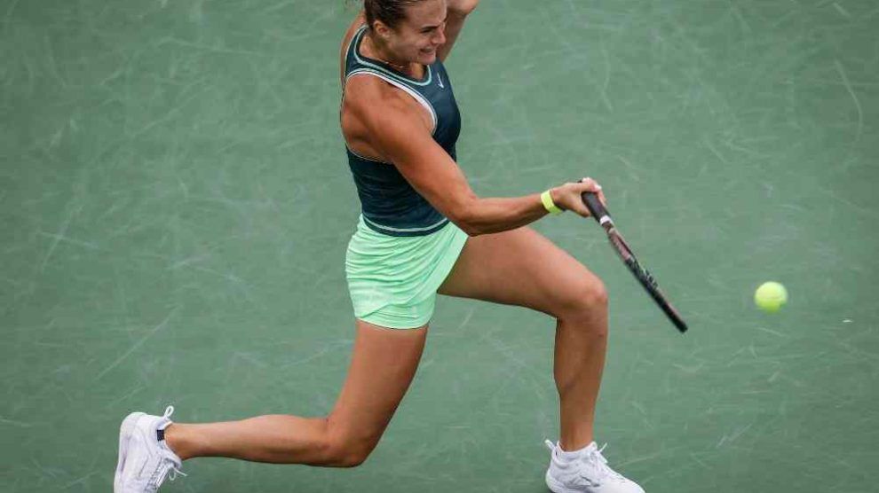 televisión horario us open zheng sabalenka