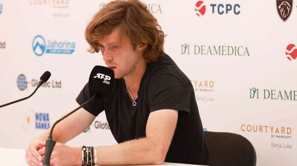 rublev disfrutando más partidos