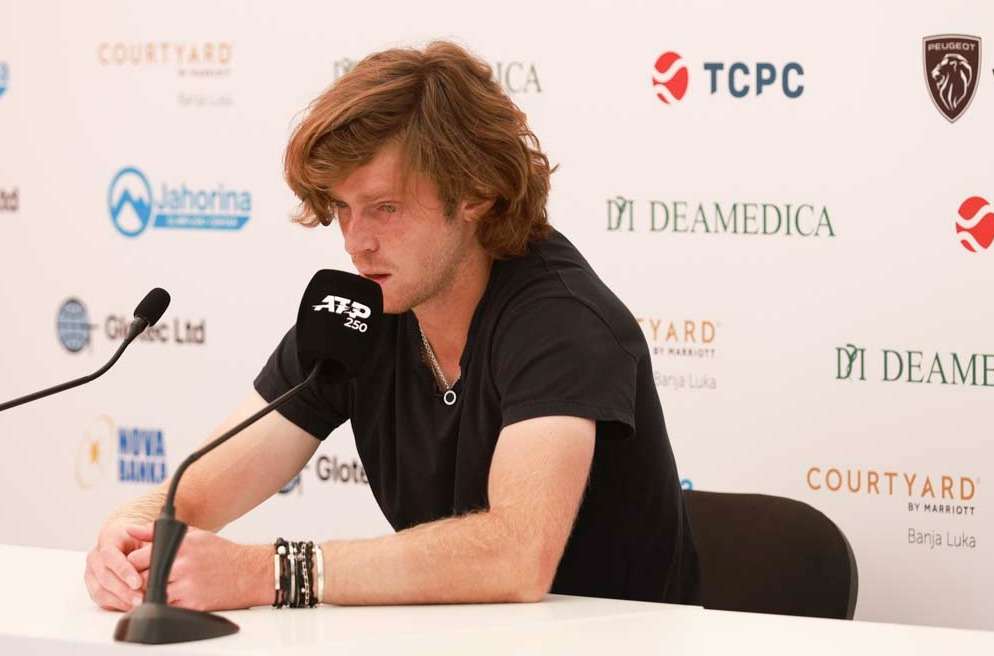 Rublev: “Estoy disfrutando cada vez más con los partidos que vengo ganando”