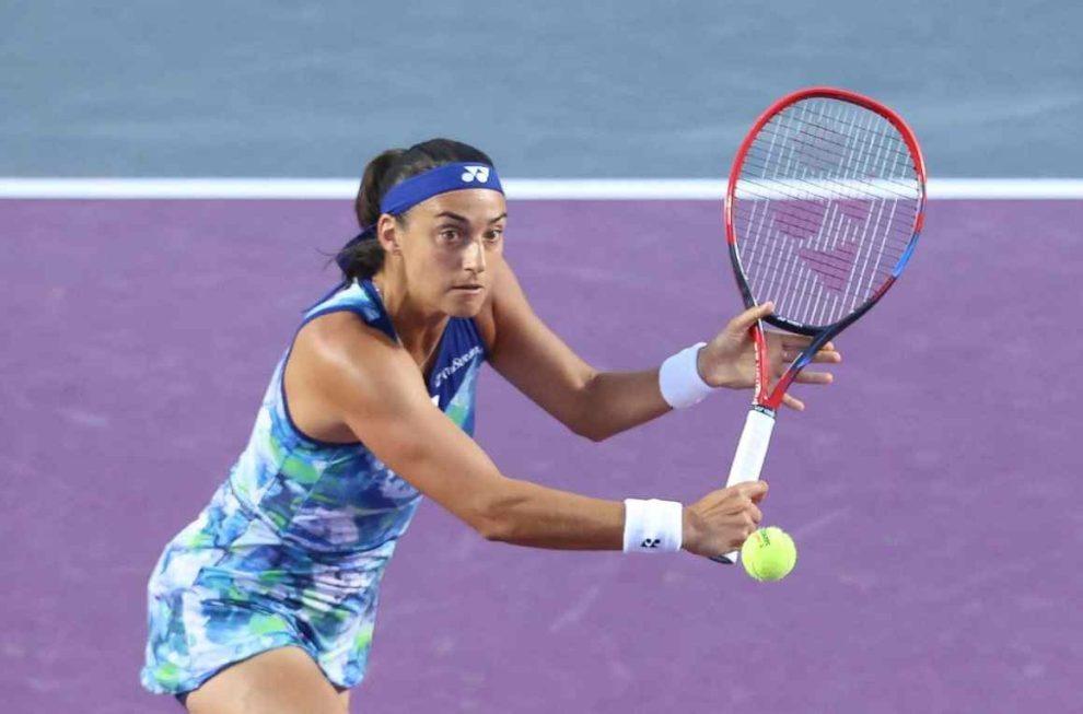Caroline Garcia durante un partido. | Foto: GDL Open AKRON presentado por Santander