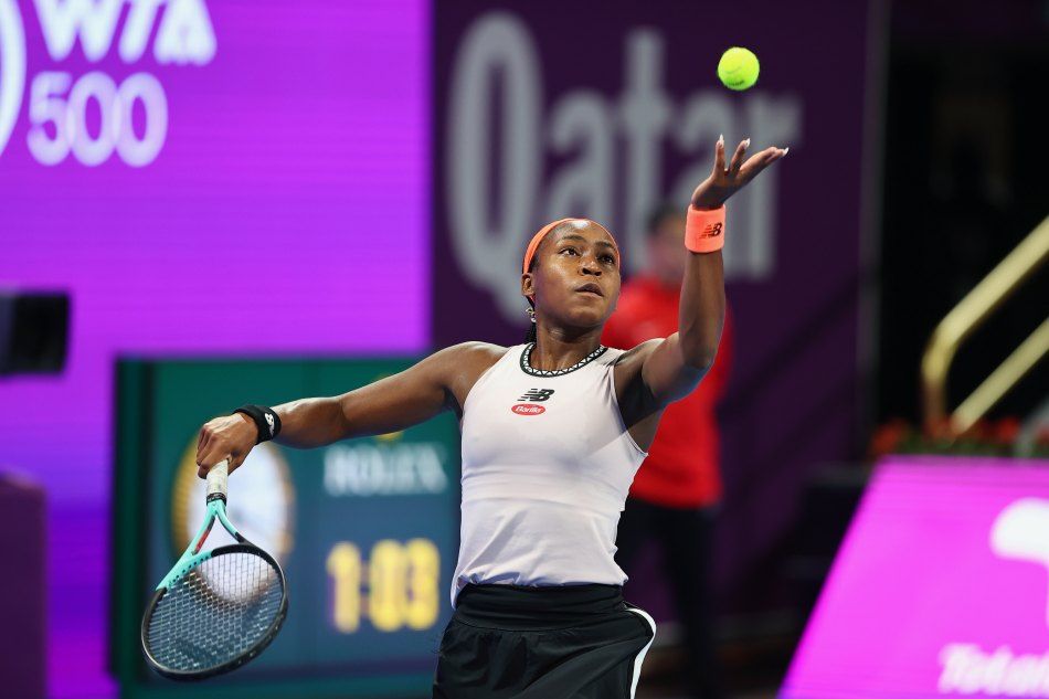 Siniakova Gauff WTA Doha