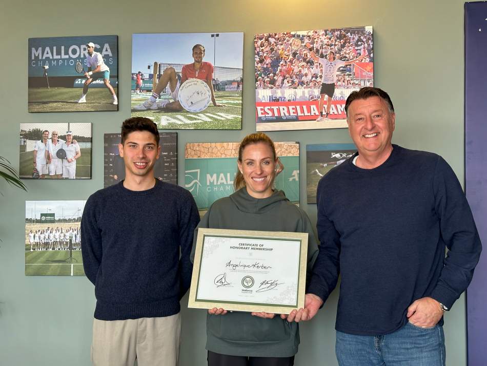 Kerber es nueva socia de honor del Mallorca Country Club