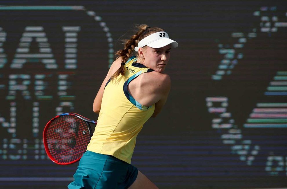 Rybakina se baja de última hora en Indian Wells