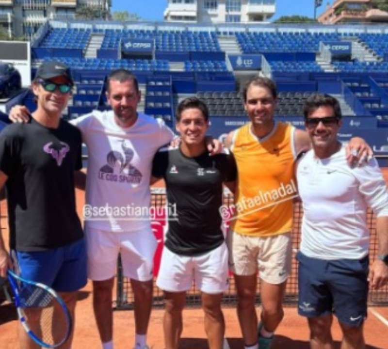 Nadal se prueba con Báez en el ATP Barcelona