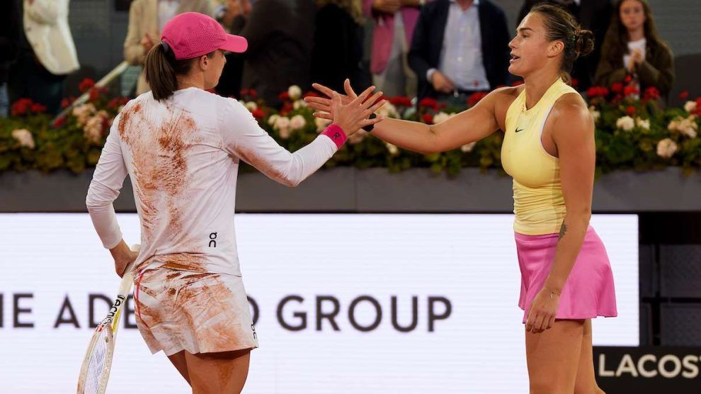 sabalenka rivalidad con iga es asombrosa