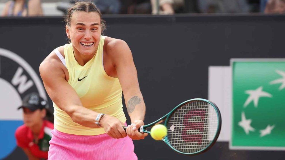sabalenka satisfecha resultado roma