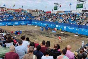 Frenéticos partidos Torneo Tenis Playa Luanco