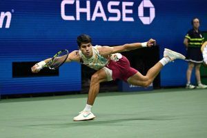 alcaraz asusta entrenamiento US Open