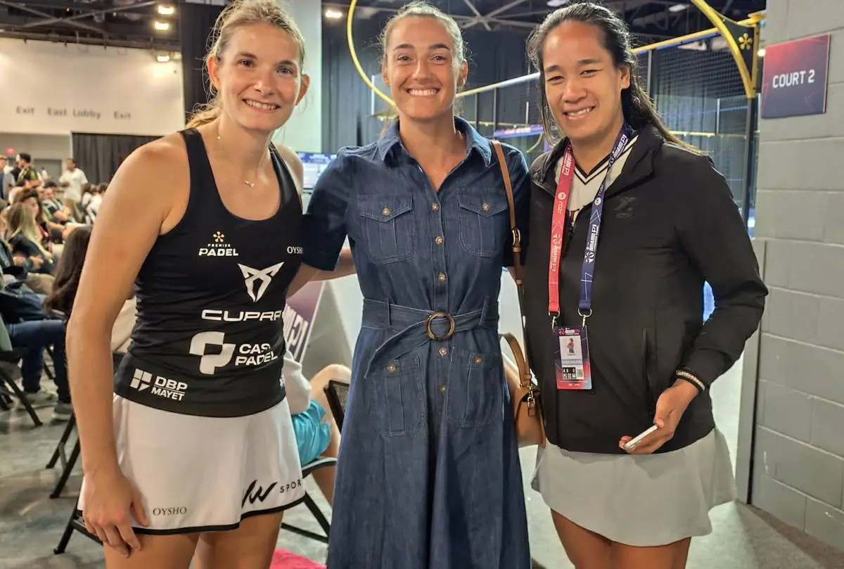 una estrella del tenis en el premier padel de miami