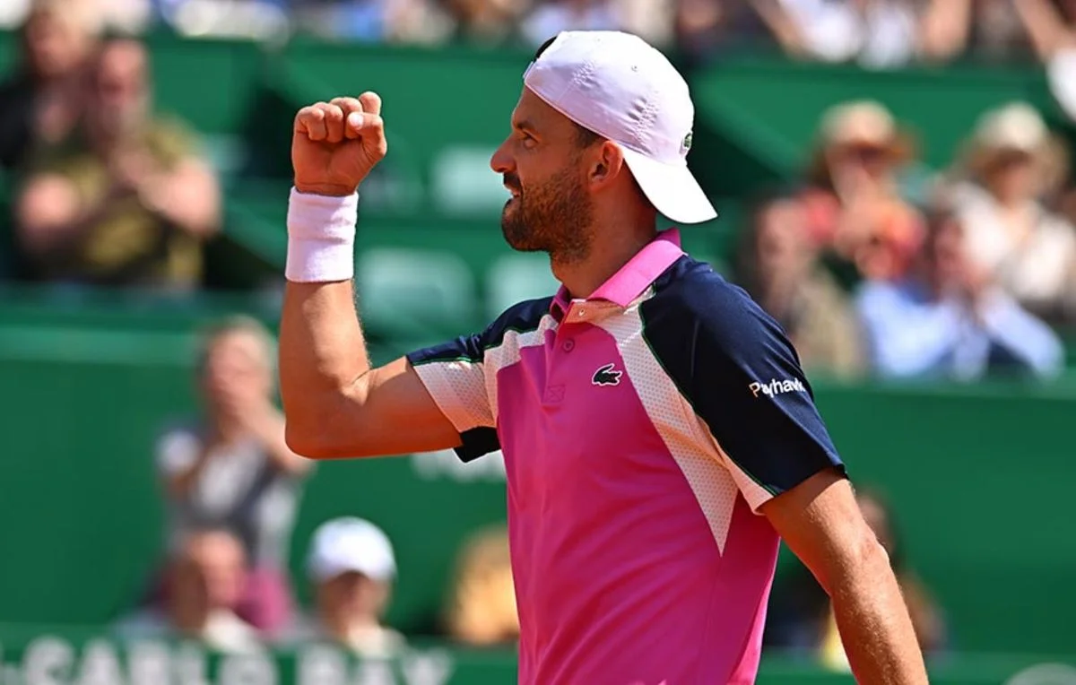 Dimitrov evita la sorpresa del local Vacherot en Montecarlo
